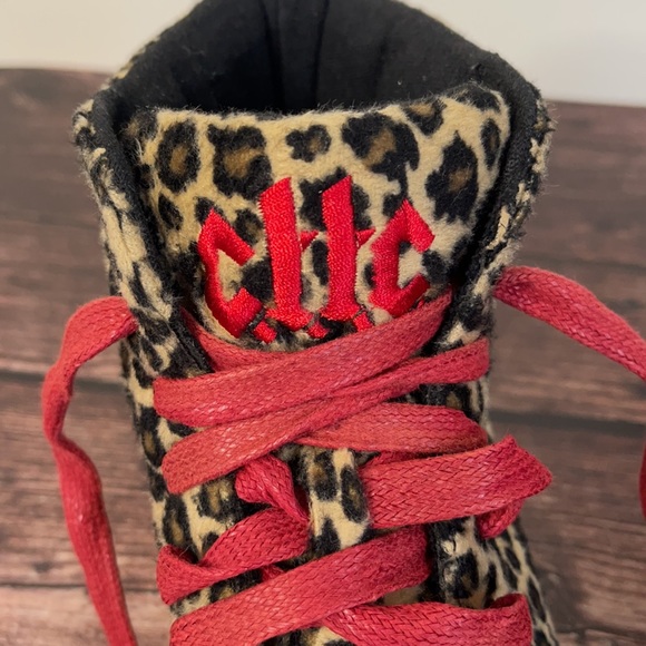 CTTC | Monster Leopard High Top Flatform Sneakers - Picture 6 of 9